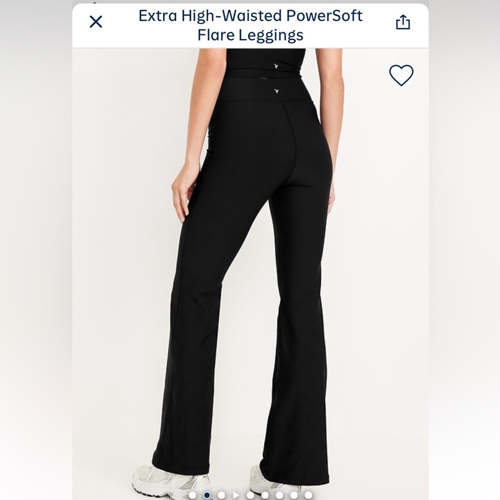 Old Navy Black Boot-Cut Flare Pants for Women - Picture 9 of 9